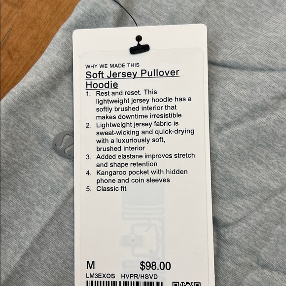 Soft Jersey Pullover Hoodie - Picture 2 of 3